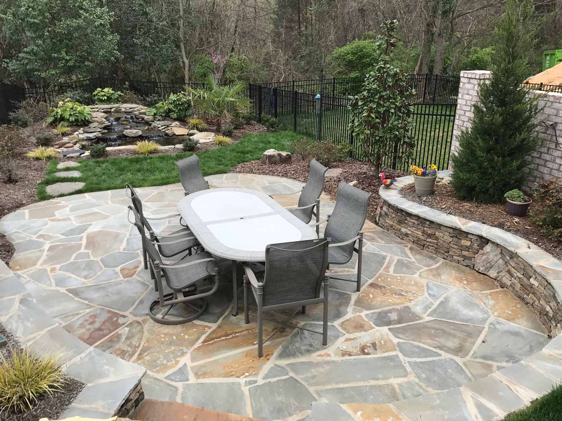 Outdoor Living Areas Charlotte Nc All Natural Streams Landscaping Impress Your Guests With A Fire Pit Installation